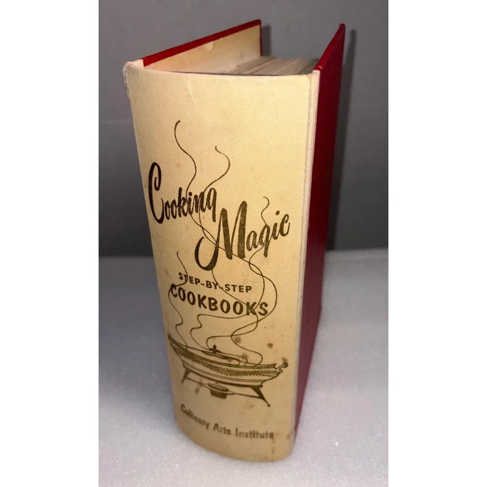 Cooking Magic Step-by-Step Book Binder Cookbook 1956